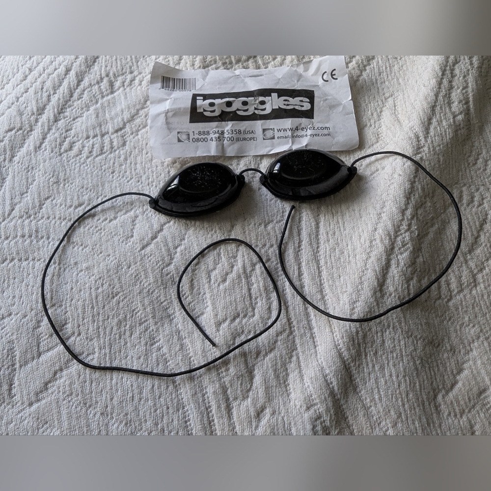Never Used Black iGoggles Eye Protection